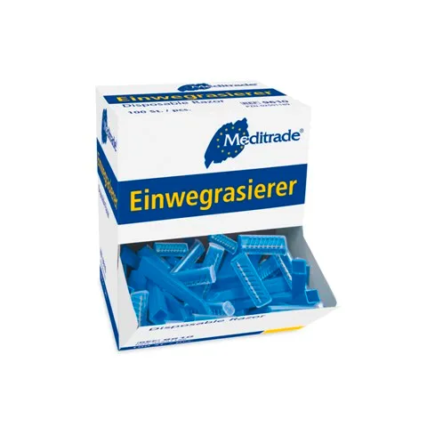 einwegrasierer-kunststoff-blau-100-st-ck-einschneidig-unsteril image 1
