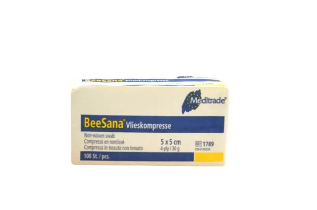 beesana-vlieskompressen-5x5-cm-unsteril-100-st-ck-saugf-hig image 1