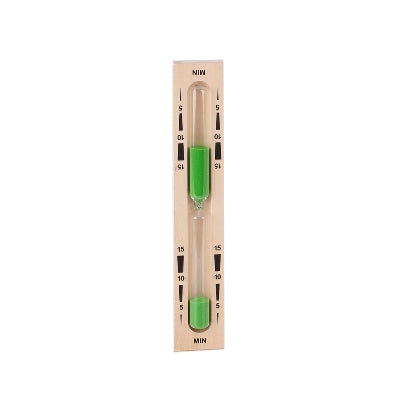 eliga-sauna-sanduhr-15-minuten-sanduhr-gr-n-holz image 2