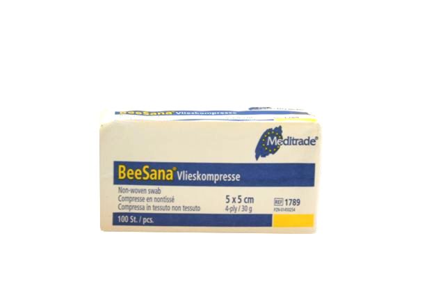 beesana-vlieskompressen-5x5-cm-unsteril-100-st-ck-saugf-hig image 1