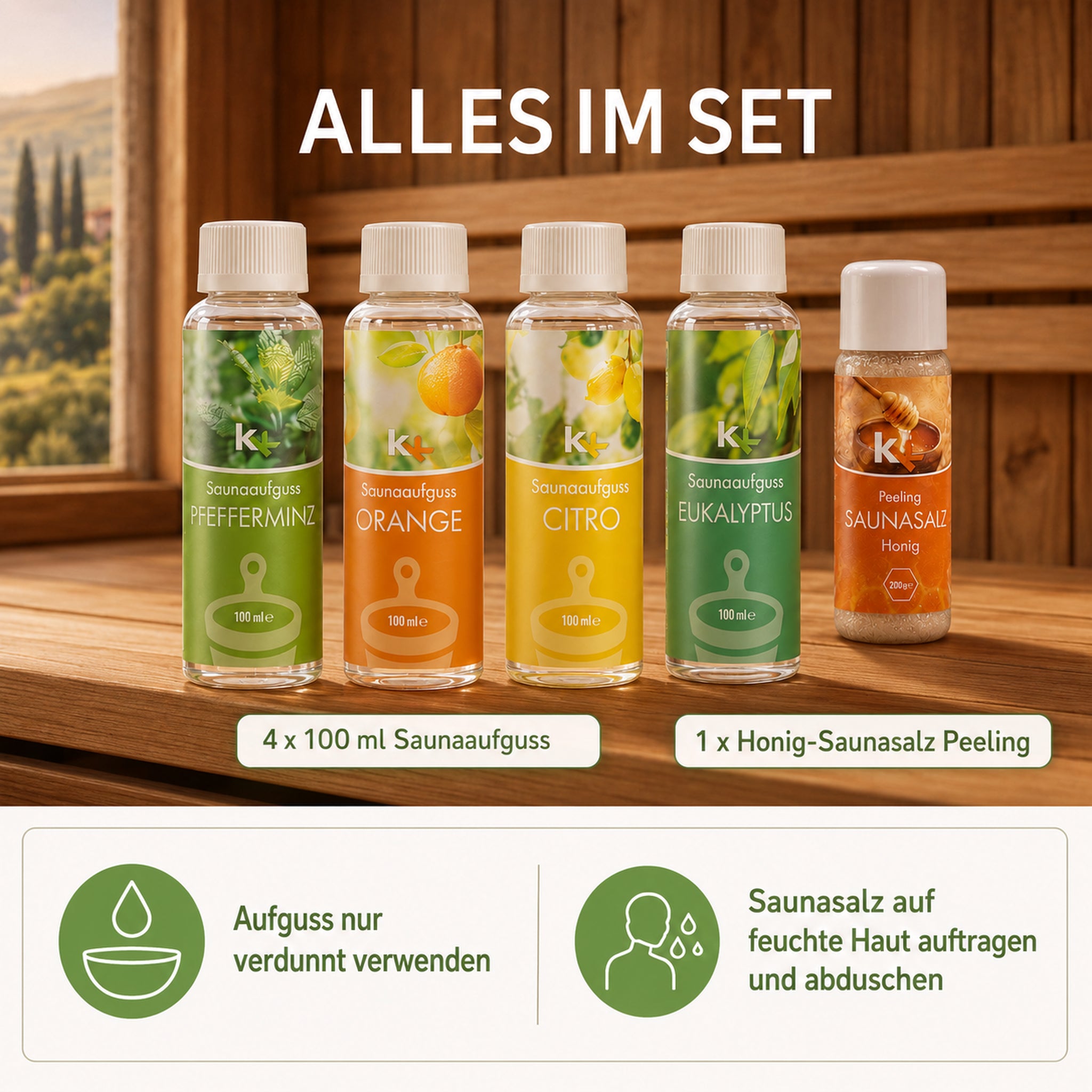 kk-saunaaufguss-set-toskana-4x100-ml-salz-peeling-honig-200-g image 8