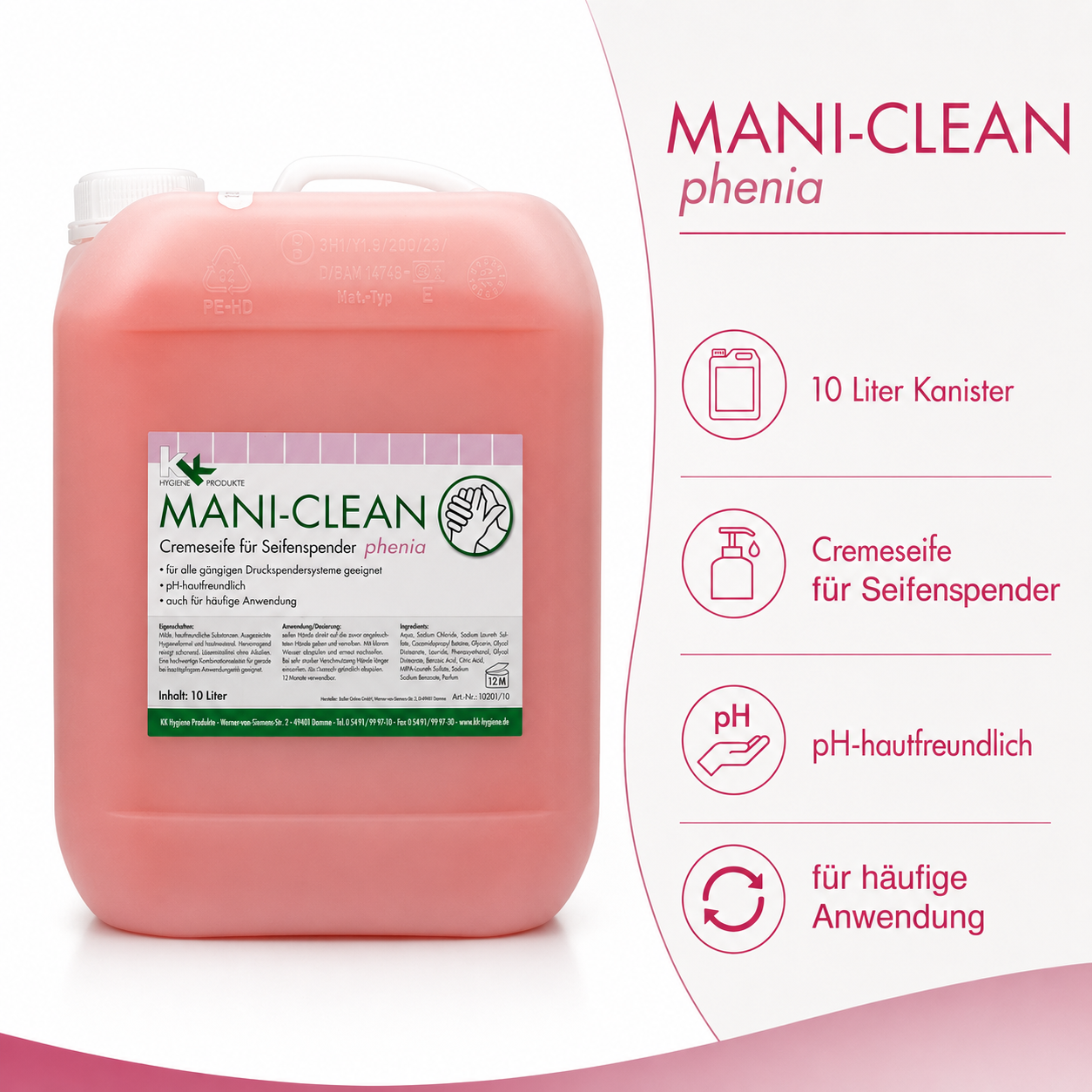 mani-clean-phenia-handwaschseife-10-liter-kanister image 4