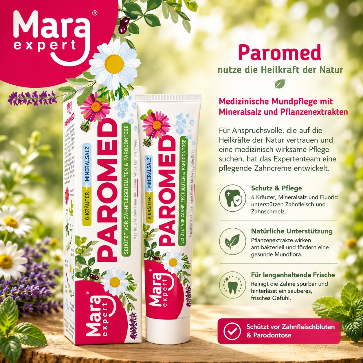 mara-expert-paromed-zahncreme-6-kr-uter-zahnpasta-gegen-zahnfleischbluten image 2