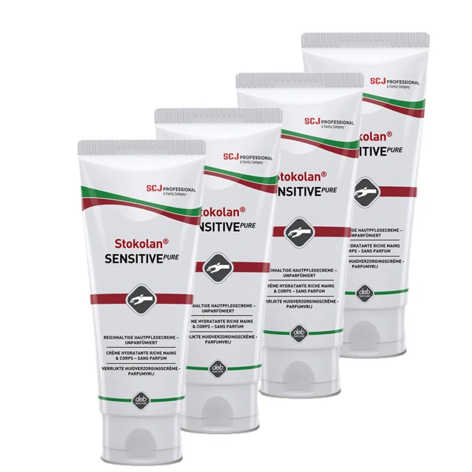 stokolan-sensitive-pure-hautpflegecreme-4x100-ml image 1