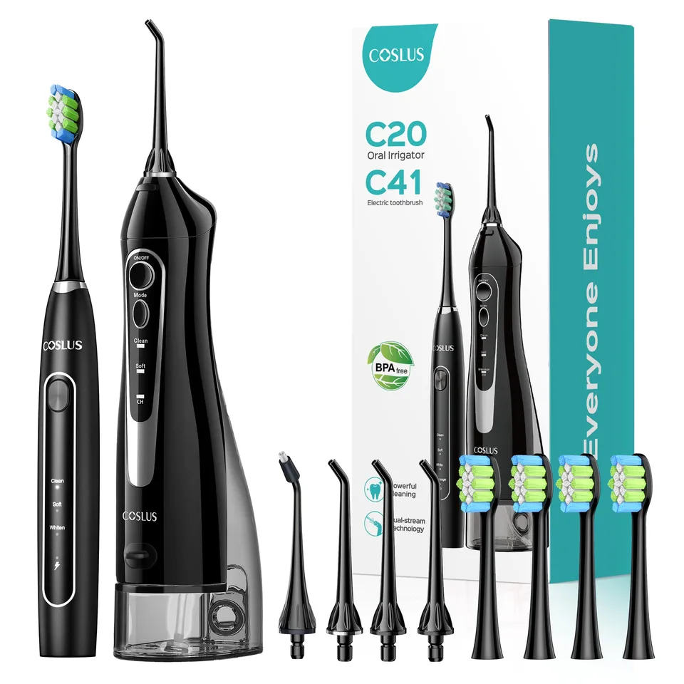 coslus-oral-care-cx20-cx41-zahnb-rstenset-schwarz image 1