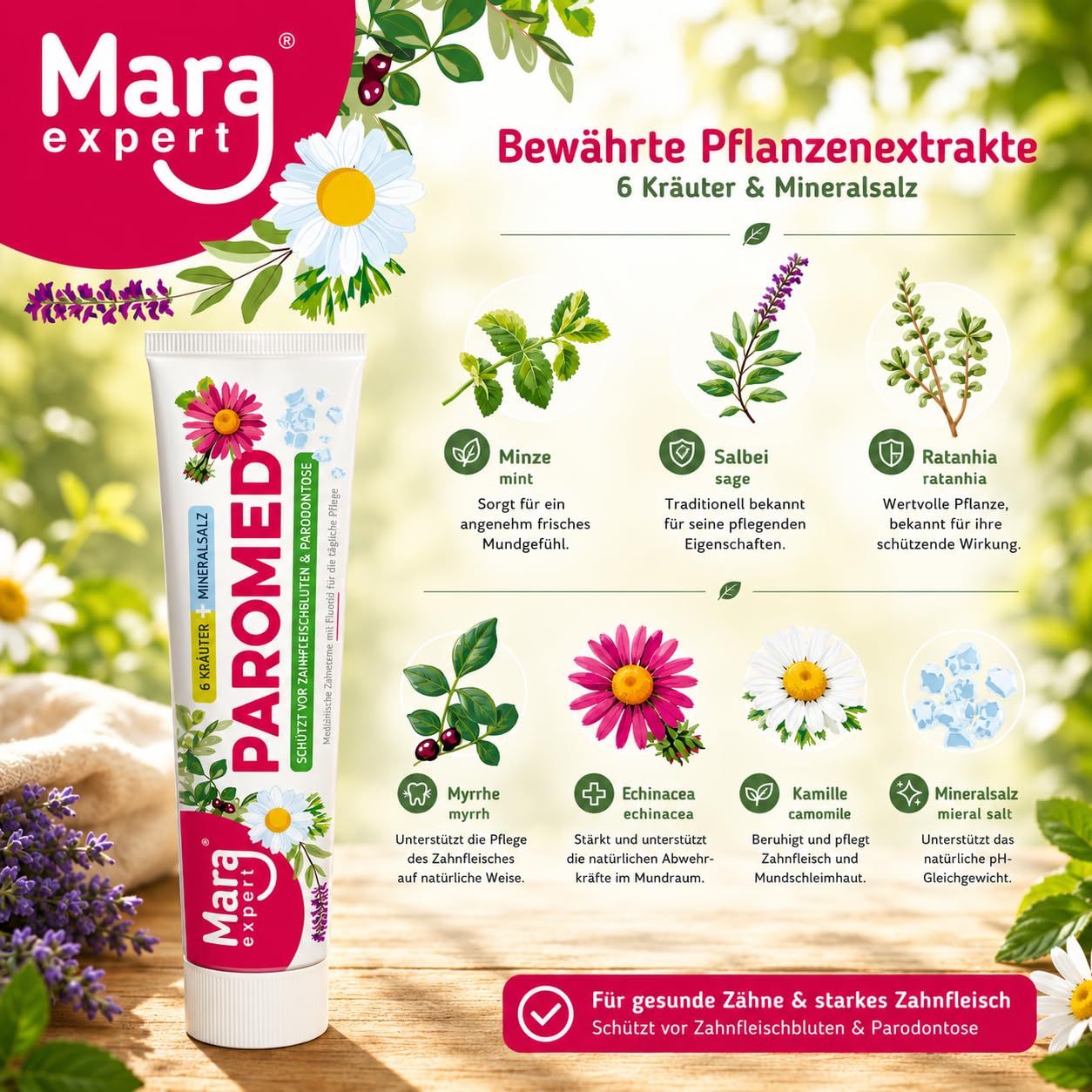 mara-expert-paromed-zahncreme-6-kr-uter-zahnpasta-gegen-zahnfleischbluten image 3