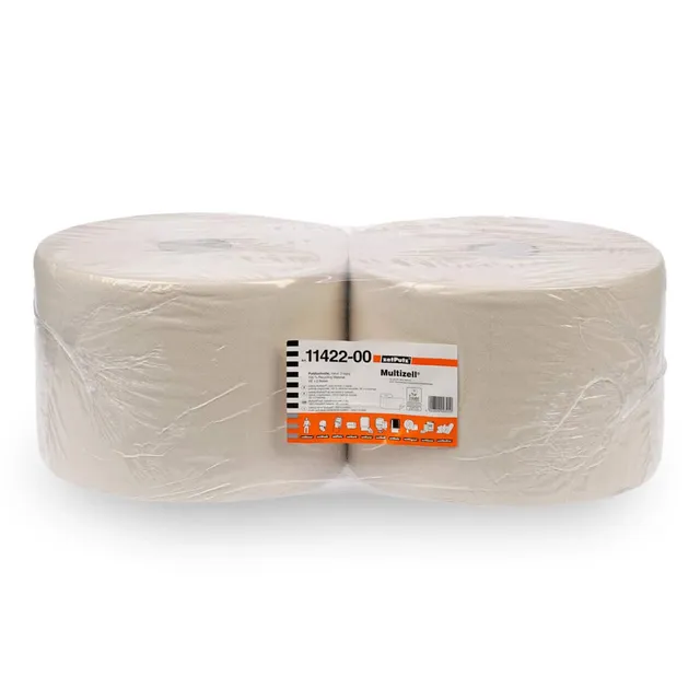 multizell-putztuchrolle-natur-2-lagig-putzt-cher-2-rollen-saugstark image 1