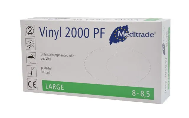 meditrade-vinyl-2000-pf-vinylhandschuhe-100-st-ck-puderfrei image 1