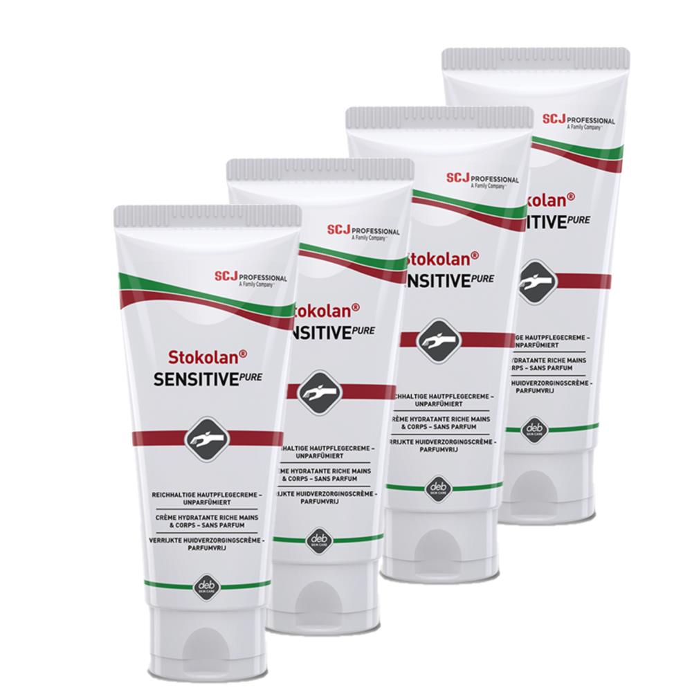 stokolan-sensitive-pure-hautpflegecreme-4x100-ml image 1