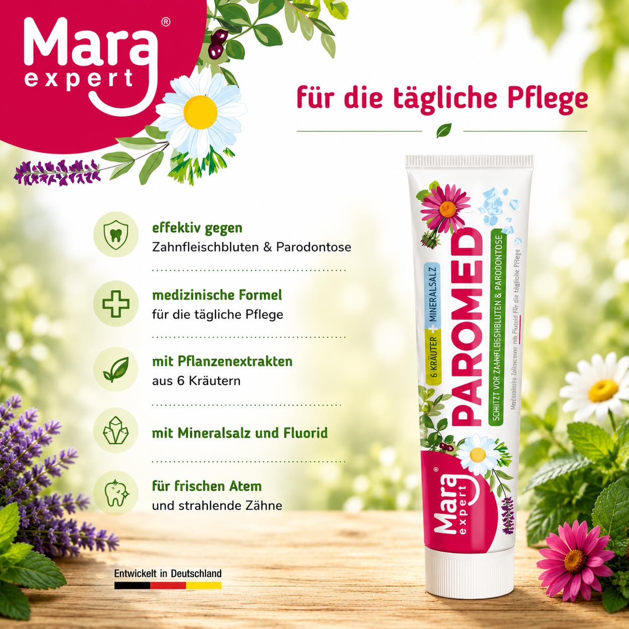 mara-expert-paromed-zahncreme-6-kr-uter-zahnpasta-gegen-zahnfleischbluten image 5
