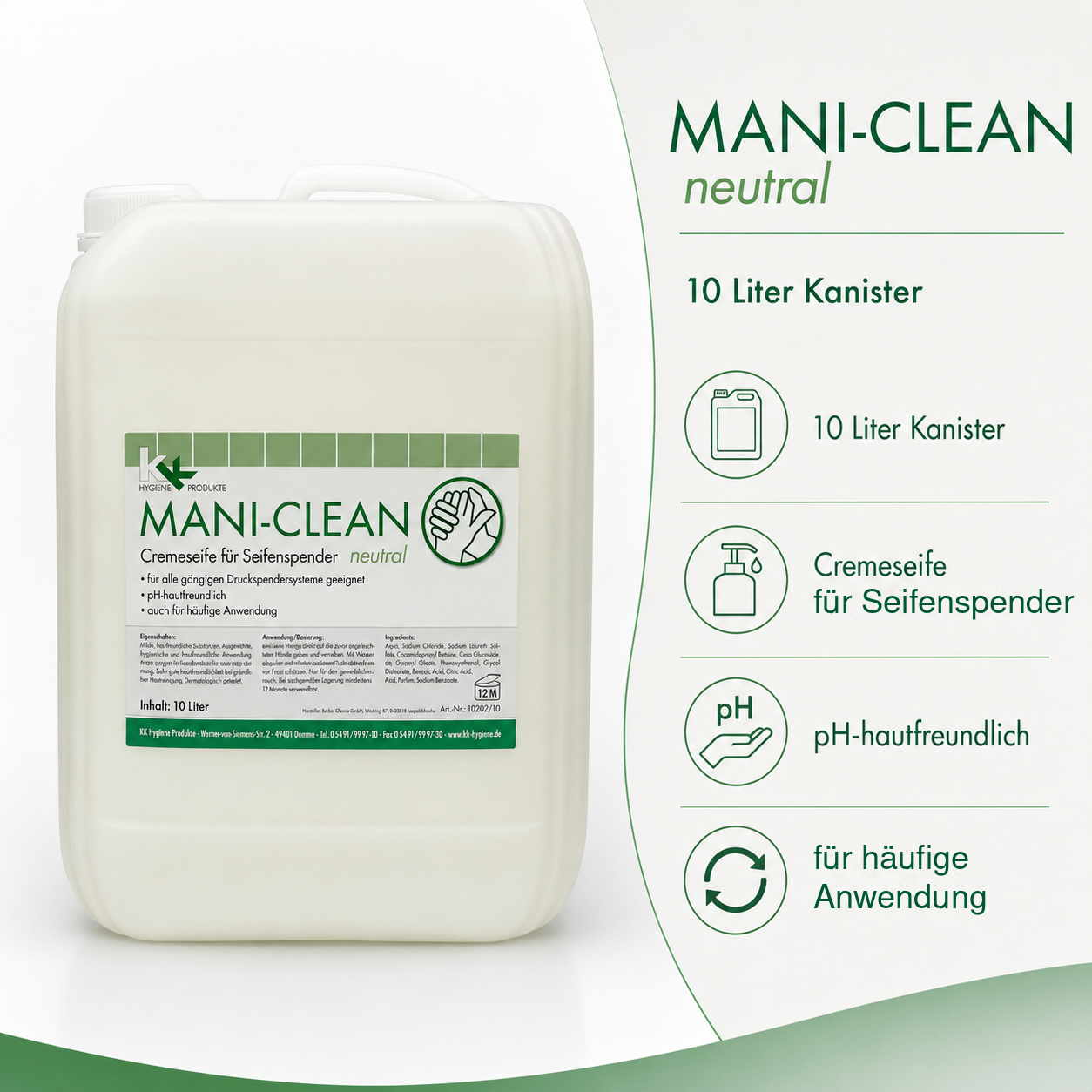 mani-clean-neutral-cremeseife-ohne-parf-m-10-liter image 4