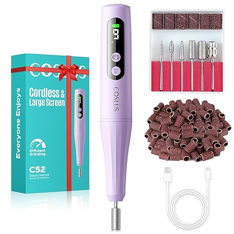 coslus-c52-nagelfr-ser-elektrisch-lila-manik-re-set image 1