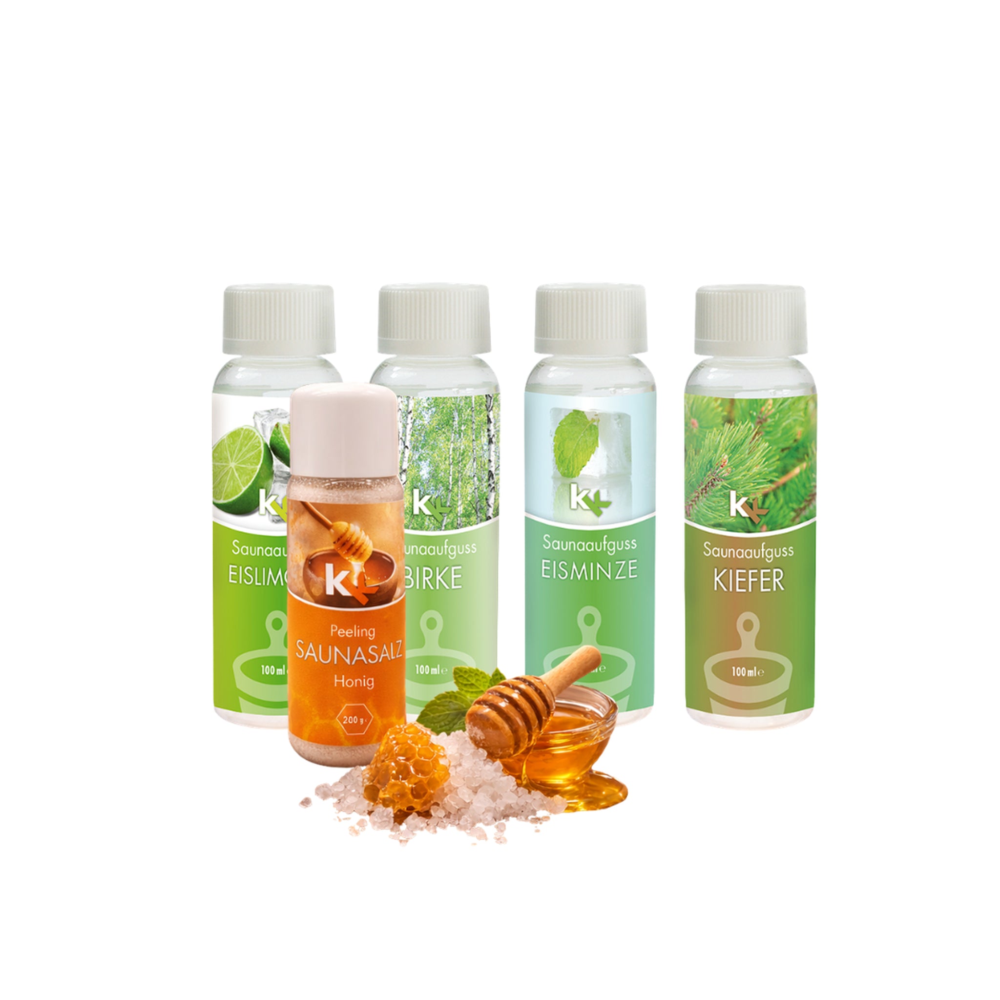 kk-saunaaufguss-set-skandinavien-4x100-ml-salzpeeling-honig image 1