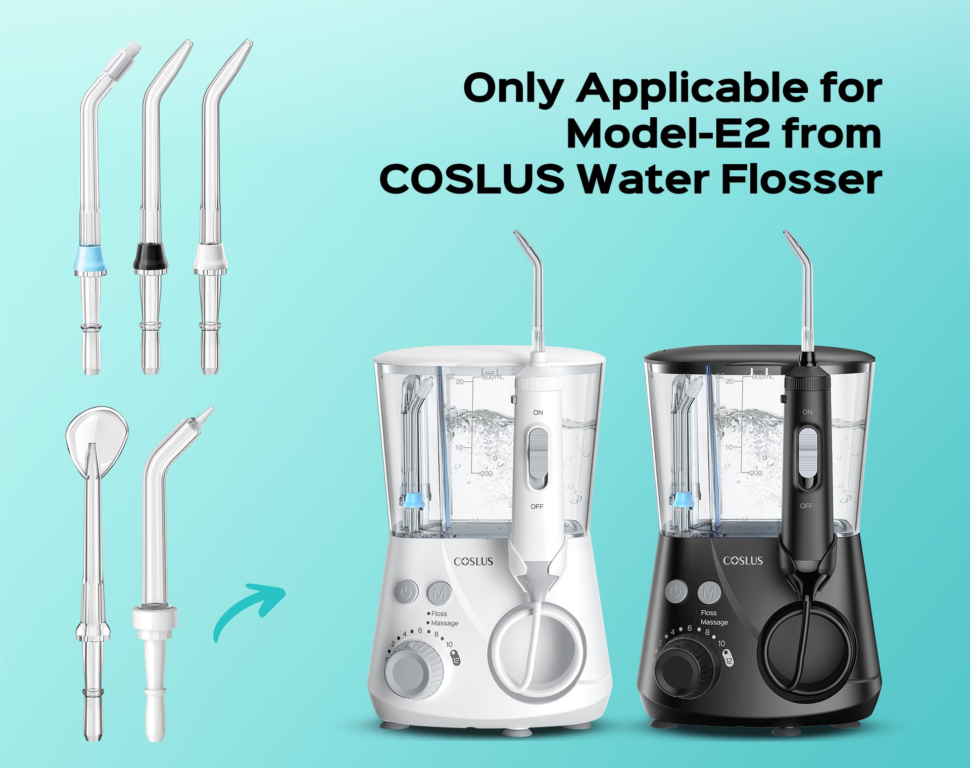 coslus-e2-ersatzd-sen-munddusche-5er-pack-standard image 2