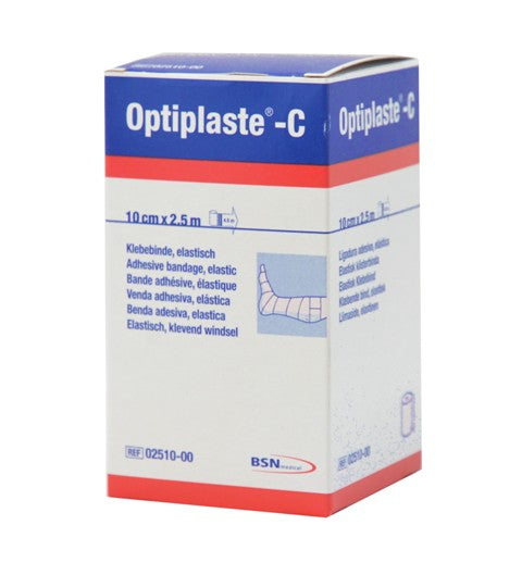 optiplaste-c-klebebinde-10-cm-x-2-5-m-rolle-l-ngselastisch image 1