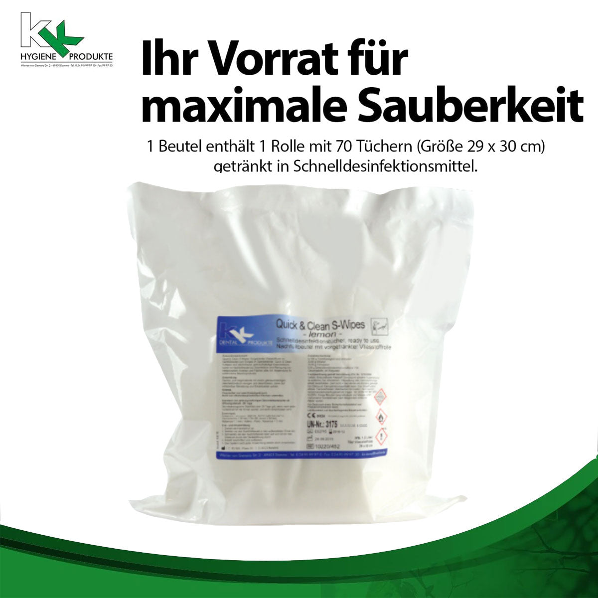 kk-quick-clean-s-wipes-desinfektionst-cher-refill-70-t-cher image 3