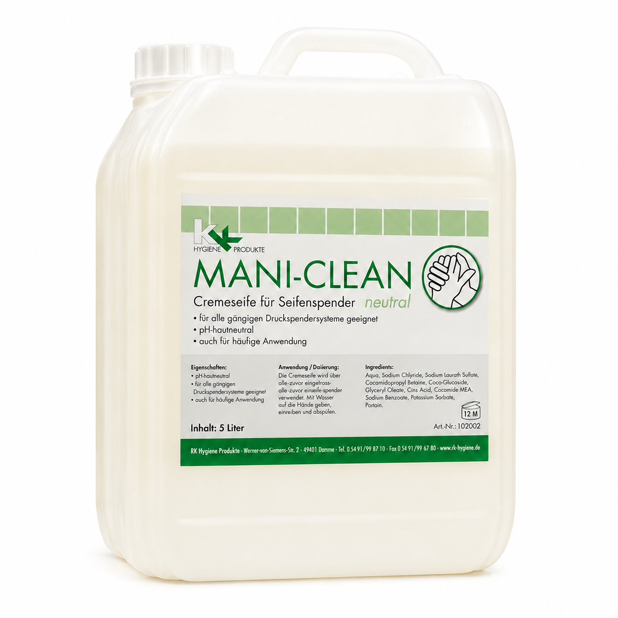 kk-mani-clean-neutral-cremeseife-handseife-5-liter image 1